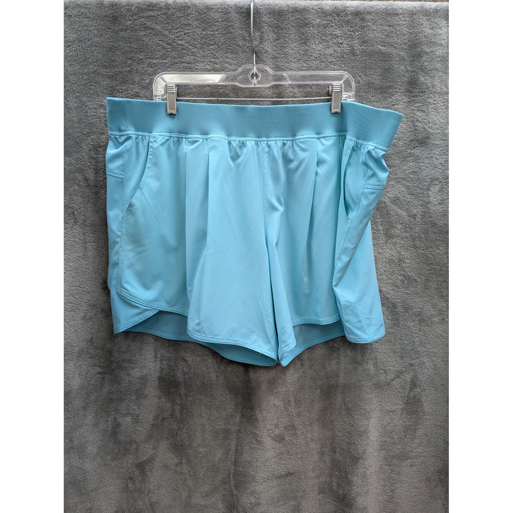 Calvin Klein Performance Shorts Womens Plus Size 2X High Rise Gym Workout‎